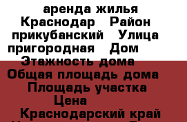 аренда жилья Краснодар › Район ­ прикубанский › Улица ­ пригородная › Дом ­ 138 › Этажность дома ­ 1 › Общая площадь дома ­ 30 › Площадь участка ­ 100 › Цена ­ 10 000 - Краснодарский край Недвижимость » Дома, коттеджи, дачи аренда   
